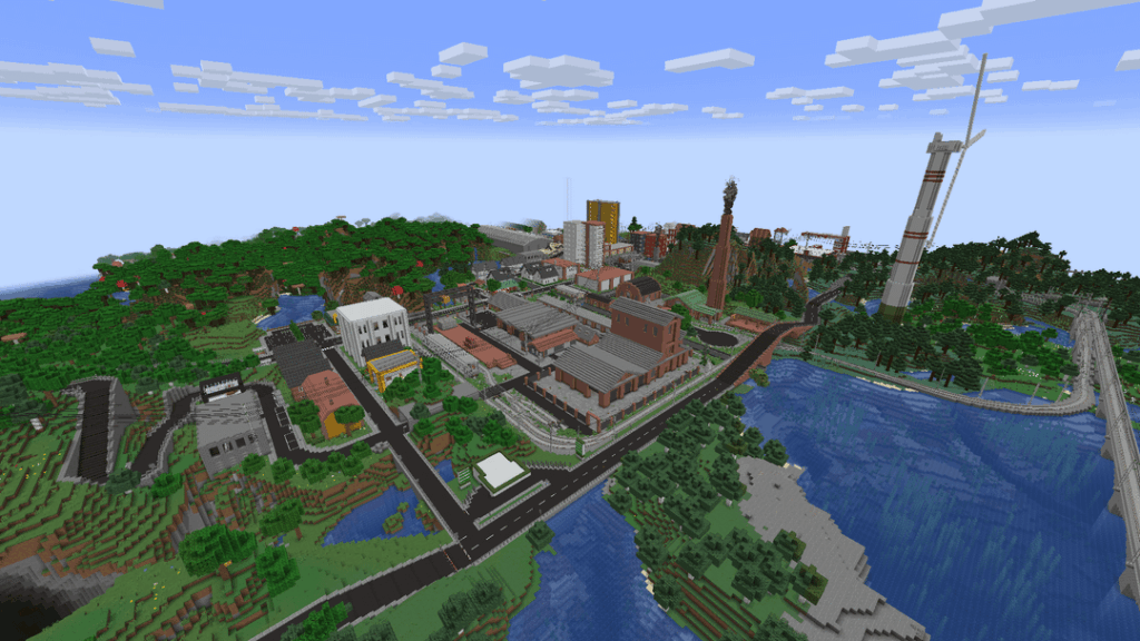 私のマインクラフトの街