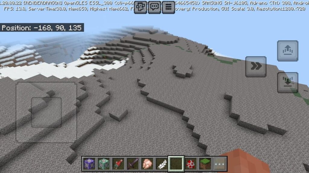 マインクラフトの岩盤で最大の砂利土地を発見！