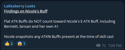 ラッカベリーおばさんによるニコールのATKバフの発見