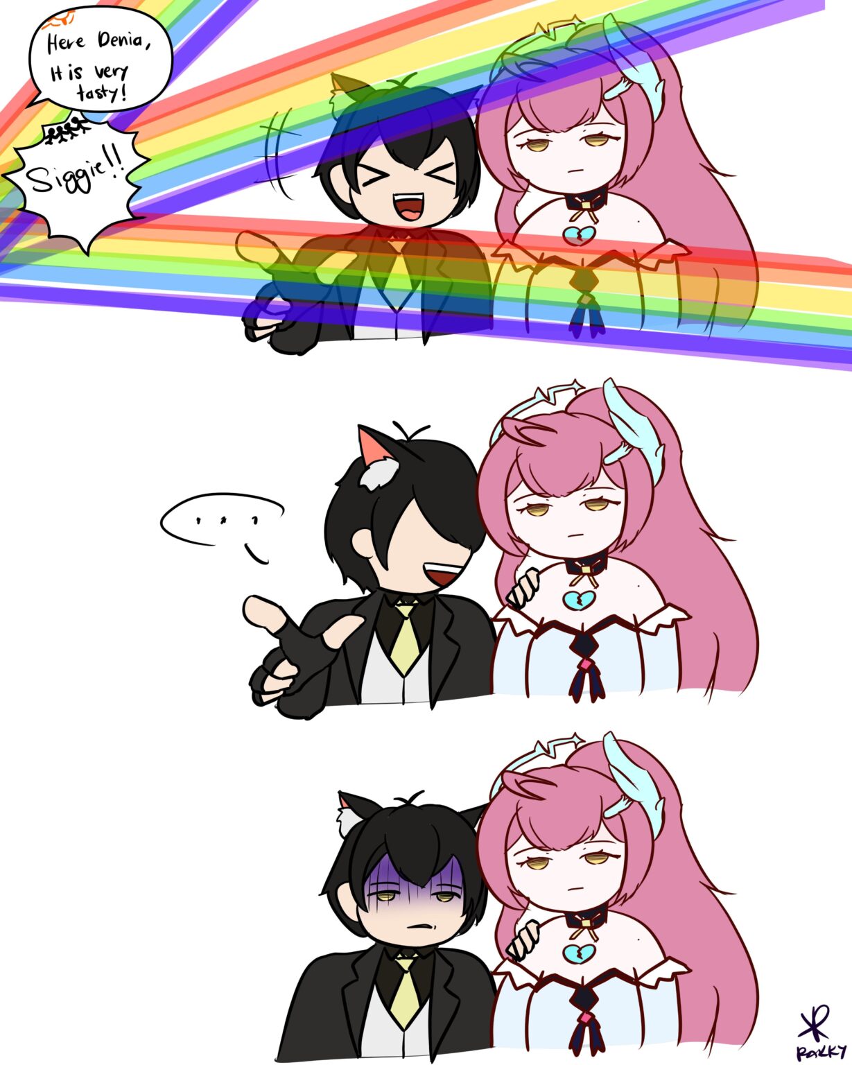 少し笑ってください