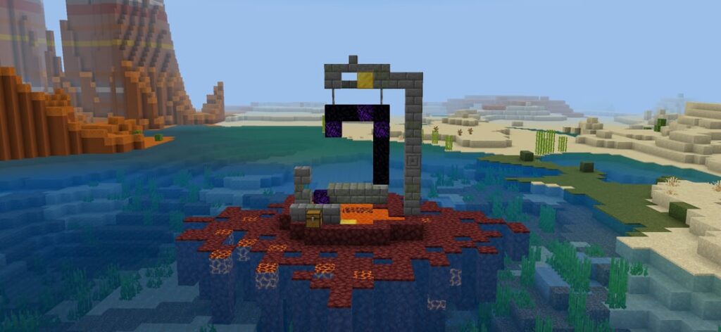 廃墟のポータルをネザーゲートウェイに変えてみた