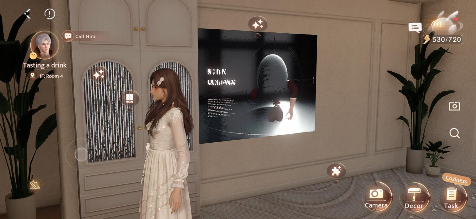 彼は壁の中にいます