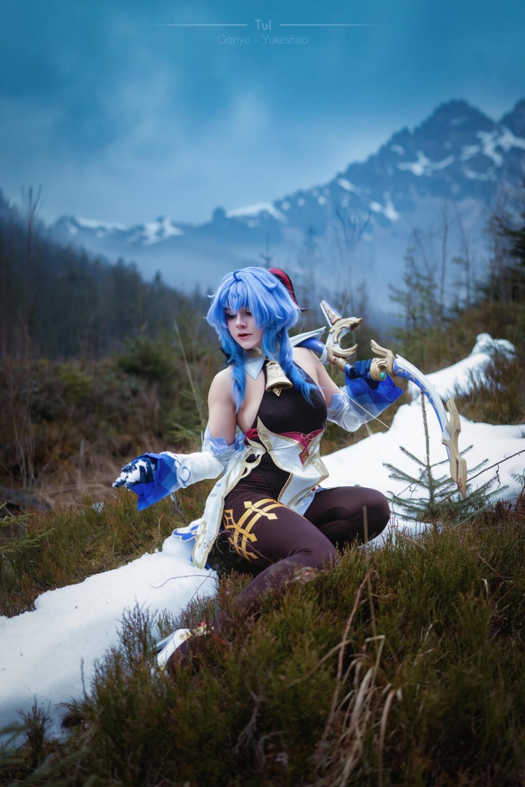 ガニューのコスプレをして本物の山に登ってみました！ (ゆきしろ・自分)