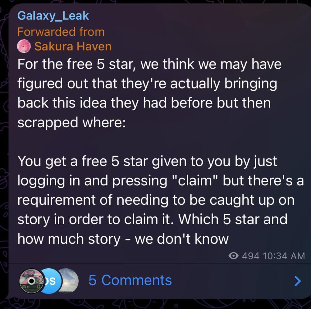 4.2のSakura Haven経由で無料の5つ星システム