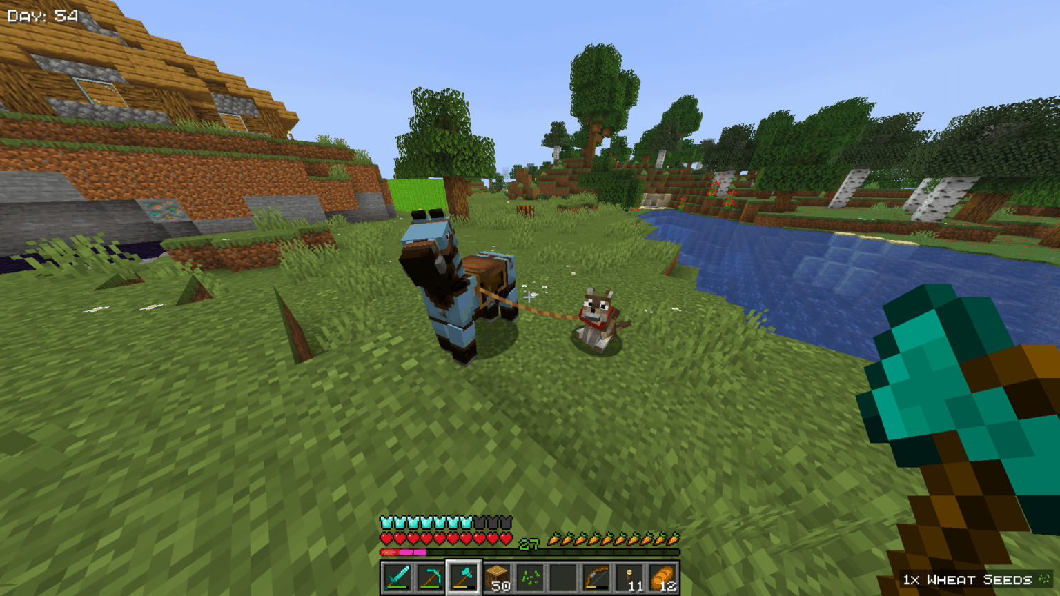 探索中にオオカミを使って馬を所定の位置に留めておくことができることに今気づきました