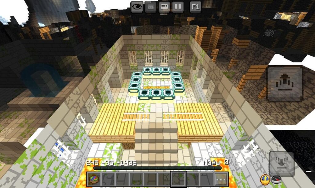 Bedrock 1.21]究極の構造の重なり合い: 村 / 試練の間 / 要塞 / 古代都市 / ダンジョン - すべてが 1 つのスポットに!