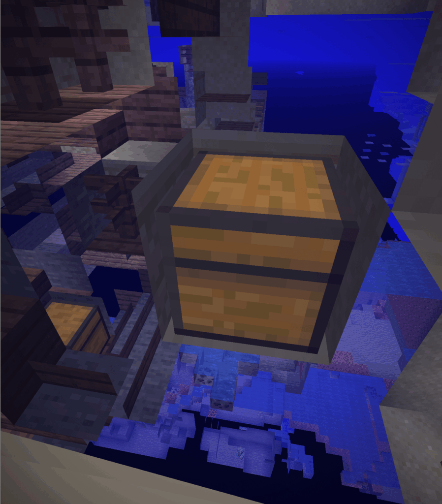 見つけたクールな種 (埋もれた難破船とその隣に埋もれた宝物)