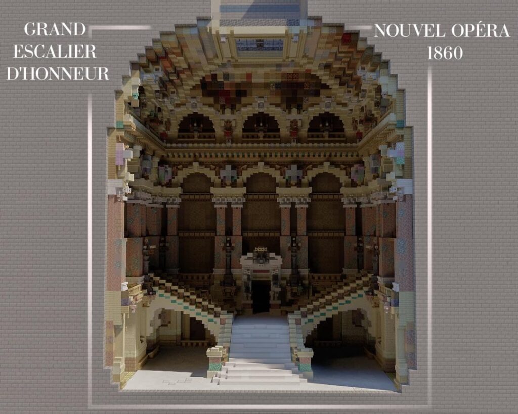 オペラ座ガルニエ風のホール