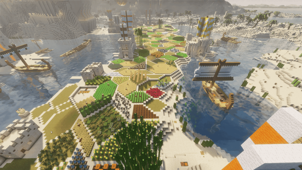 私は砂漠に農民のための農業地帯を作りました