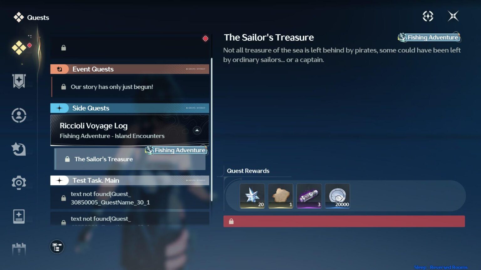 3.3 |スリープ経由のクエスト UI