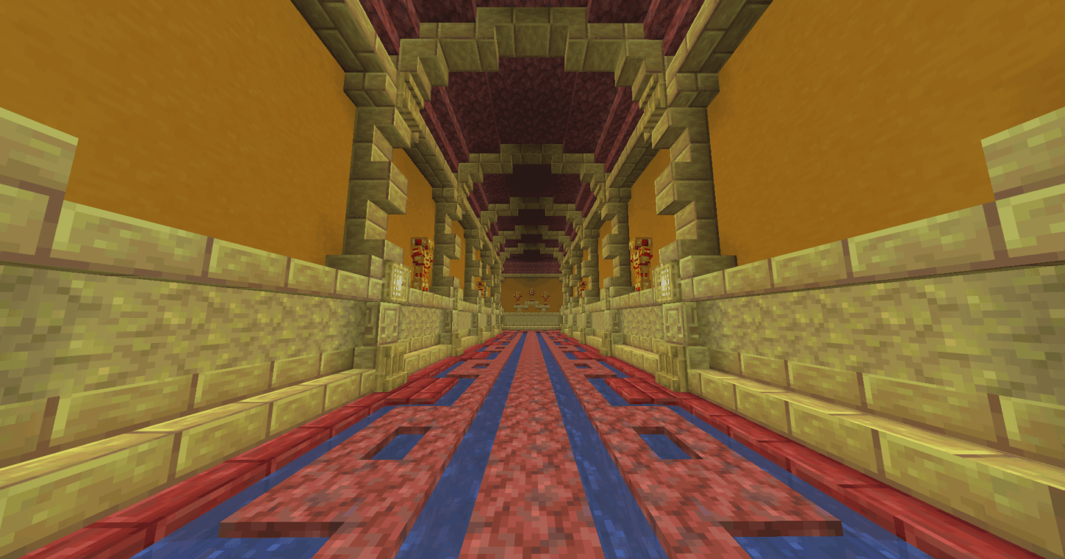 硫黄と辰砂で王室の廊下デザインを作りました！