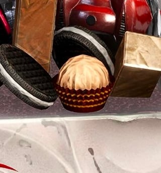 サイラスのケーキの詳細にはニヤリとした