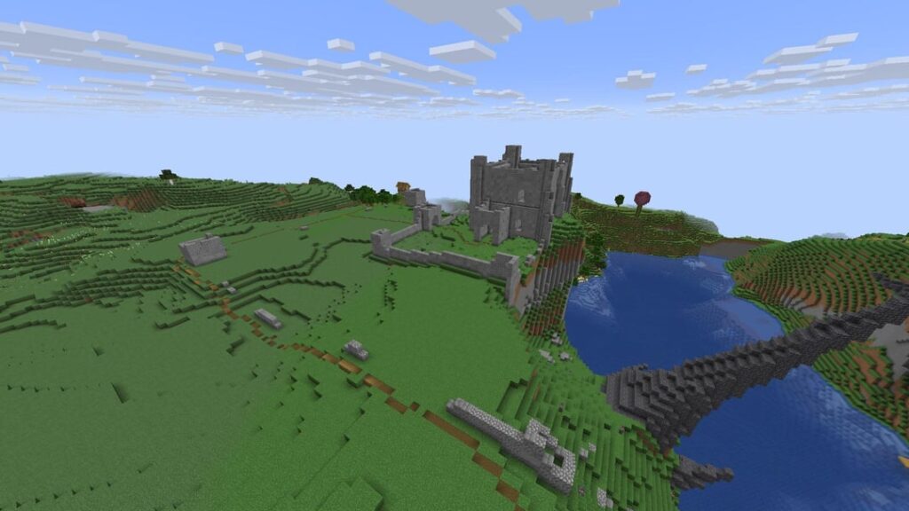 イギリスのピール城をモデルにした城