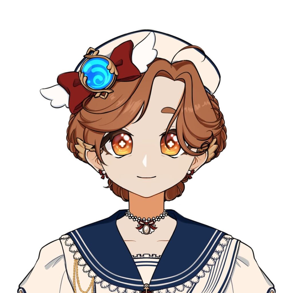お母さんをモデルにしてキャラクターを作っています