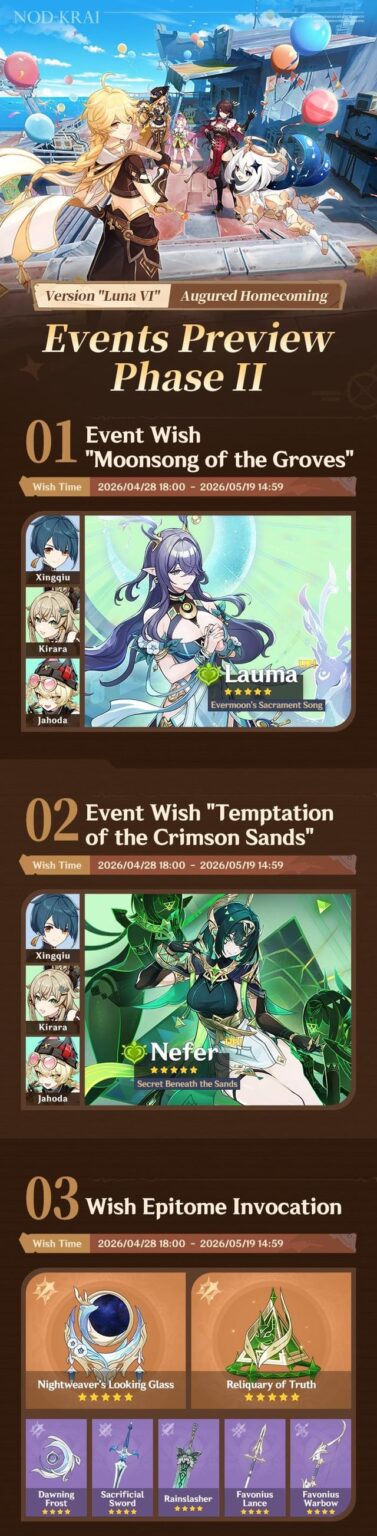 「Augured Homecoming」バージョン「Luna VI」イベントプレビュー - Phase II