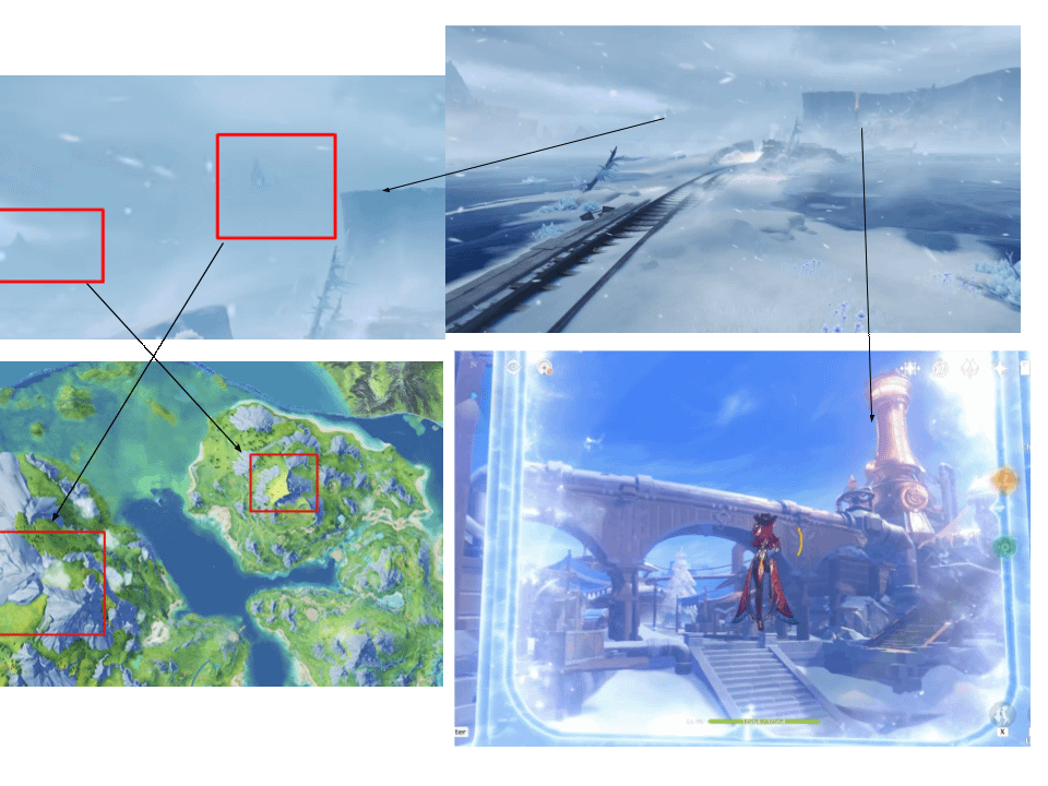 スネジナヤの可能性のある場所