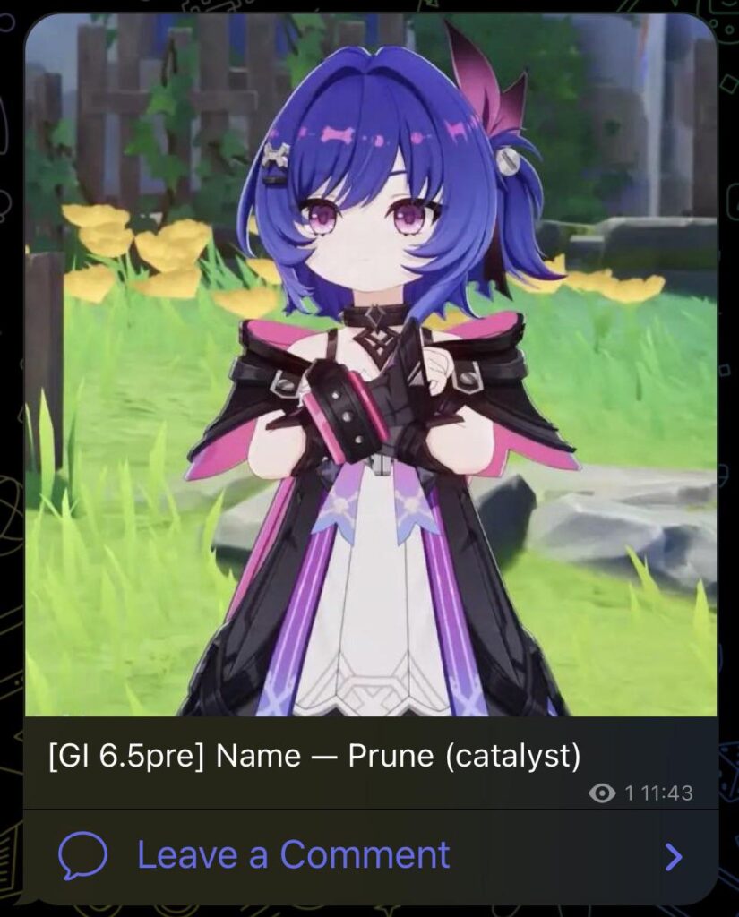 新しいキャラクター名と武器（hiragara経由）