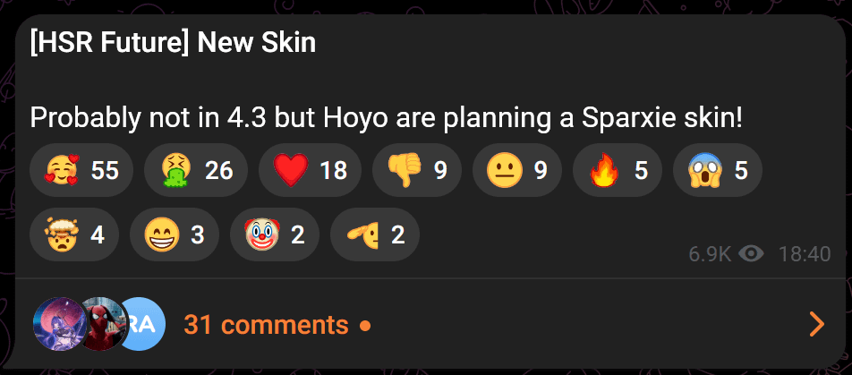 新しいスキン情報 (Sparxie) (Sakura Haven経由)