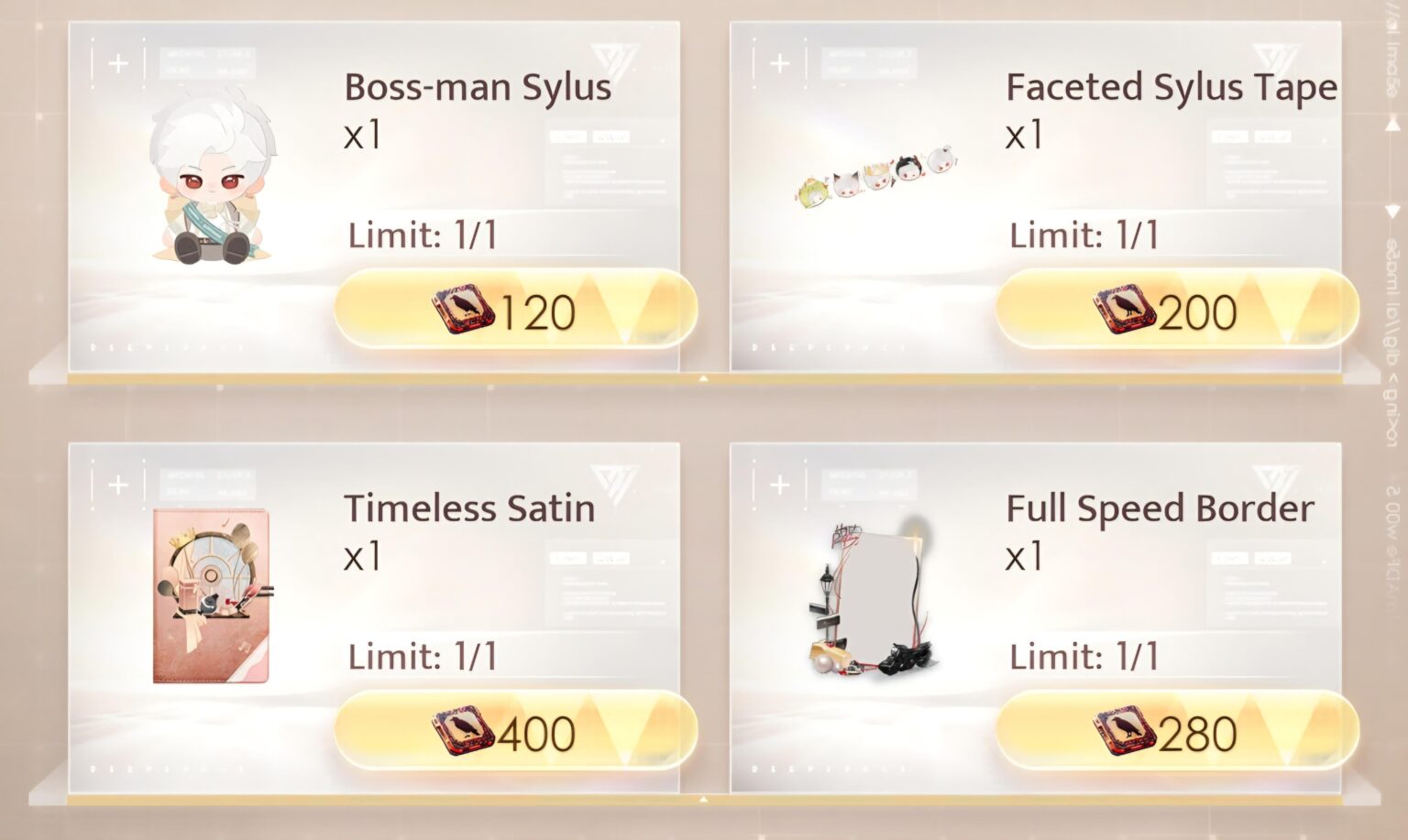 LI を備えたすべてのアイテムは親和性を = する必要があります