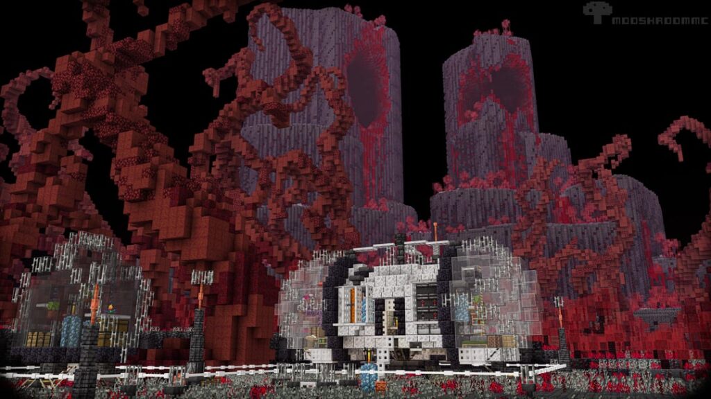 宇宙船 + ブラッドランド バイオーム |写真ダンプ