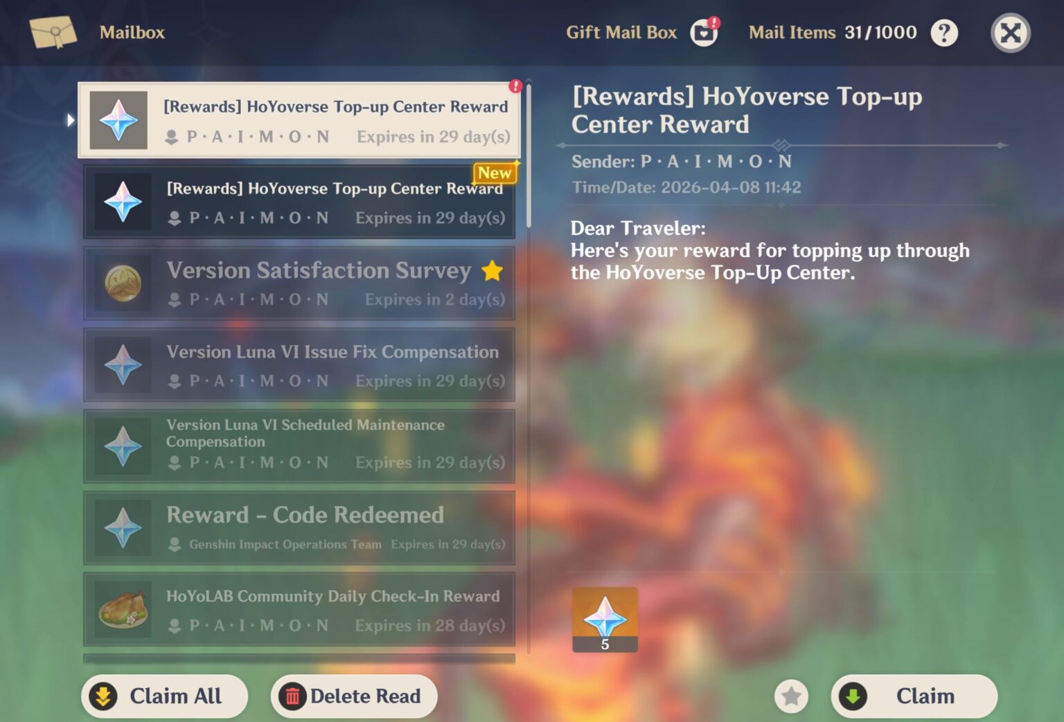 チャージボーナス