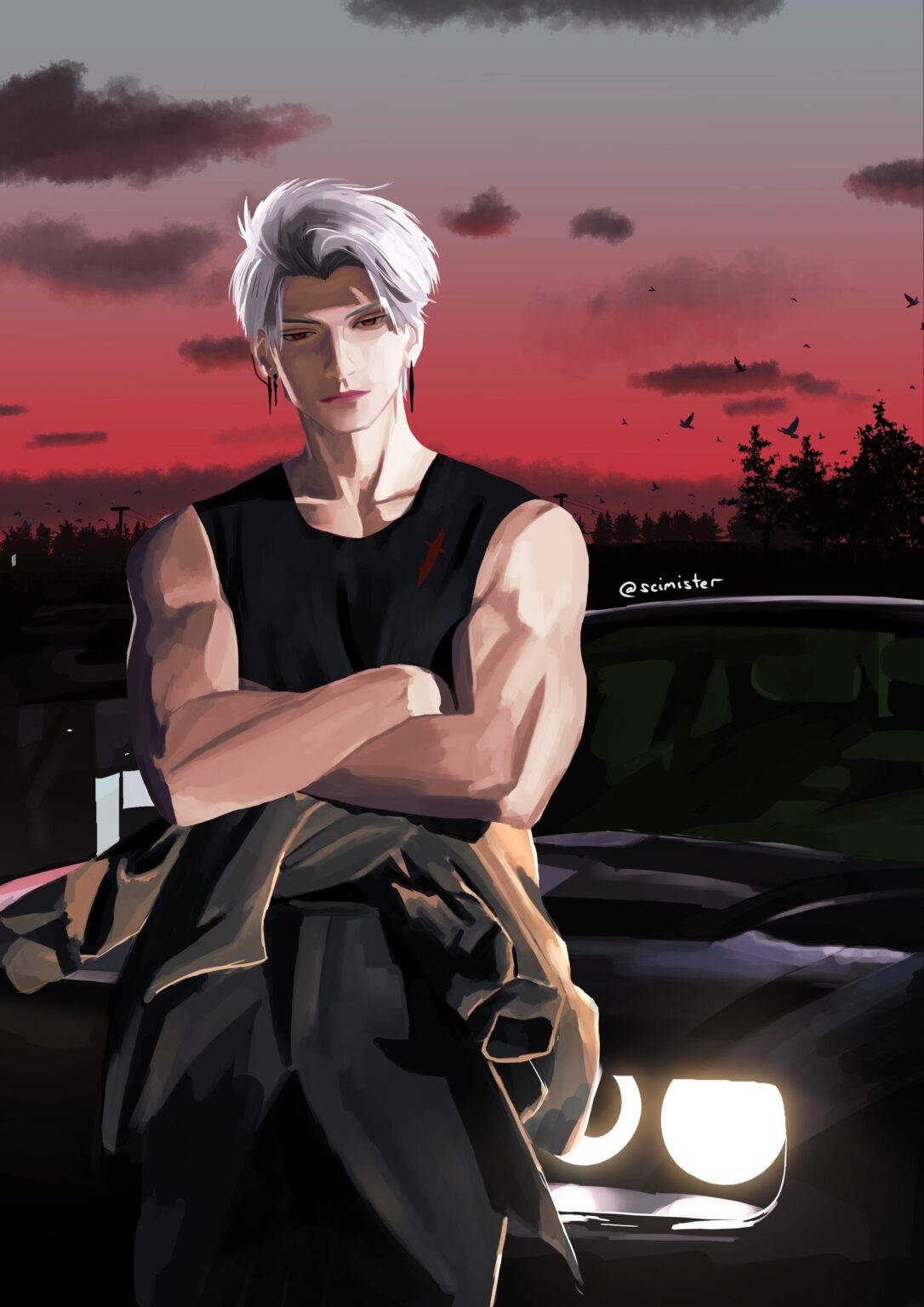 サイラスを描きました:D