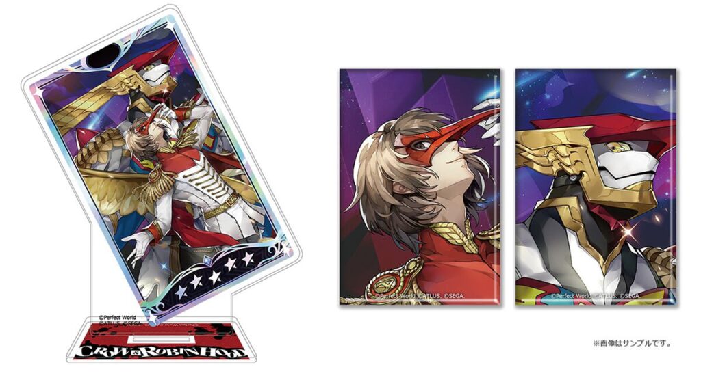 『P5X』明智吾郎（コードネーム：クロウ）実装を記念してゲーム内イラストを使用したアクスタや缶バッジなどが予約受付中【ペルソナ5: The Phantom X】 - 電撃オンライン