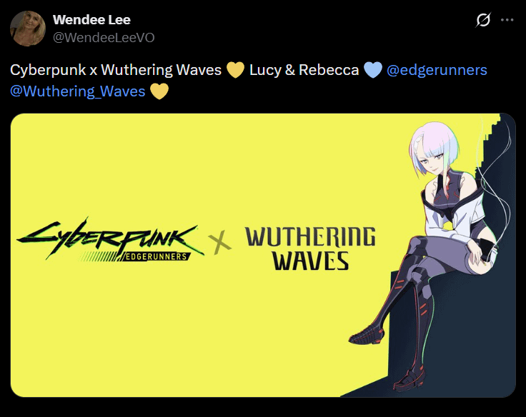 『エッジランナーズ』の声優ディレクターが、今後のコラボについてルーシーとレベッカをからかいました！