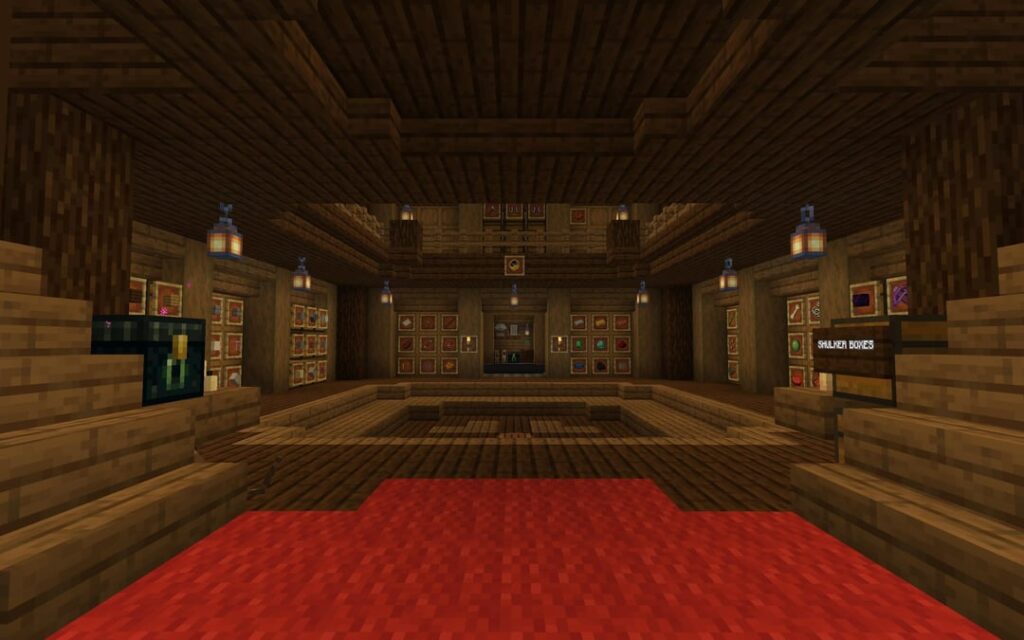 スプルースとダークオークの保管室