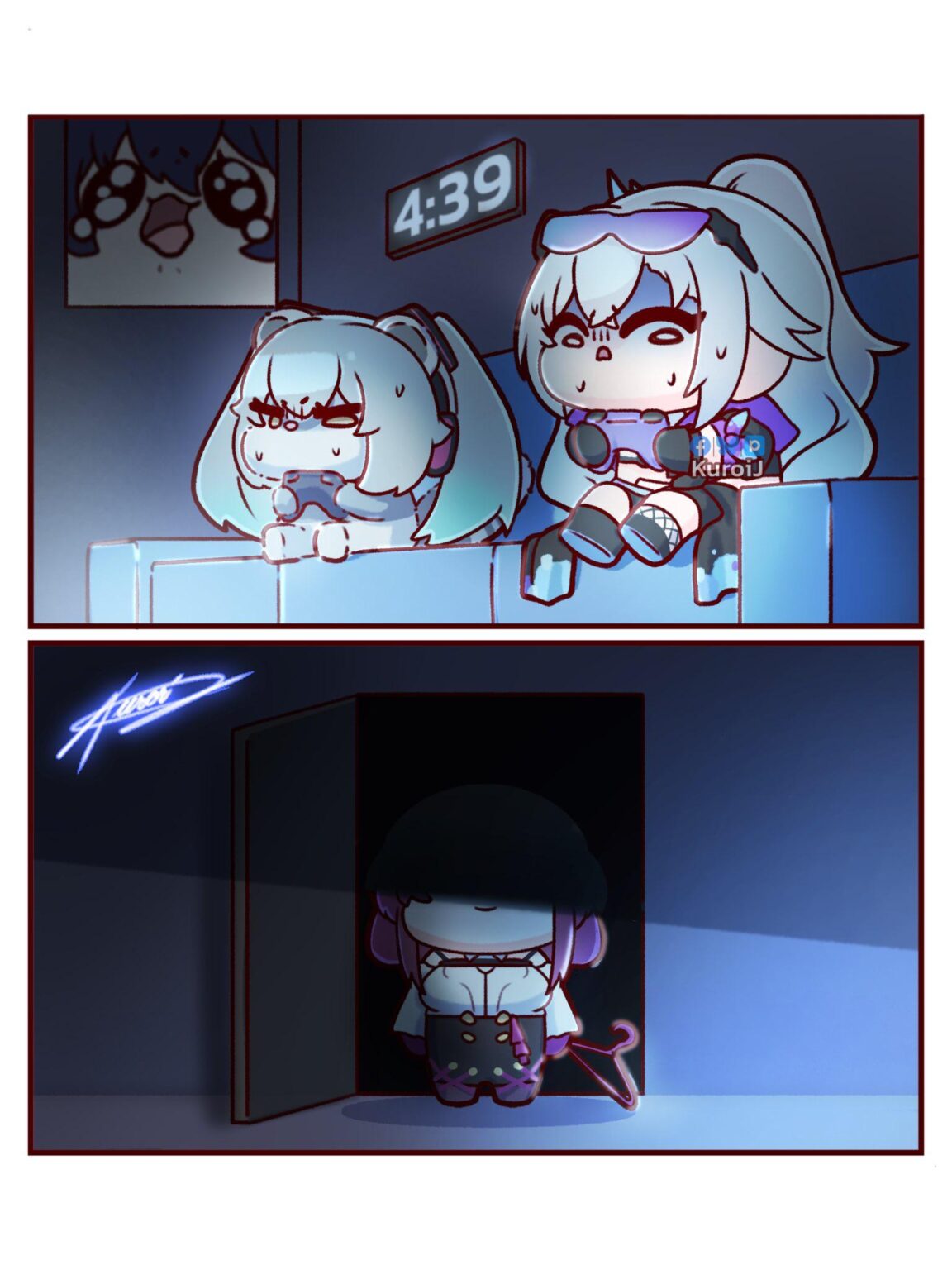 ゲーム内LV.999、まだ地上IRL（by @KuroiJArt）