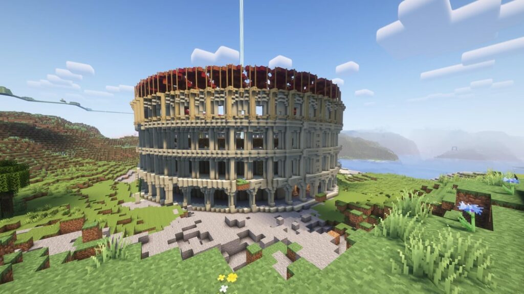 少年たちは 2 週間の Minecraft フェーズでコロッセオを建設しました