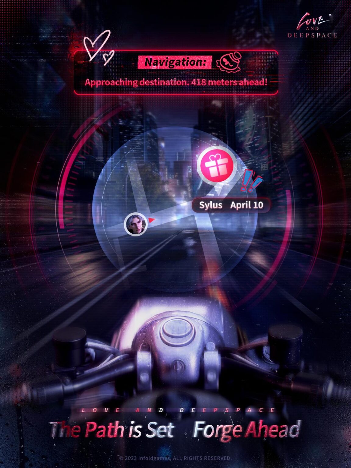 📍 ナビゲーション: 目的地は 418 メートル先です!