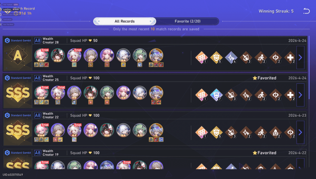 高揚感チームだけで4試合でウェルスクリエイター19から30まで上がりました。ランクを上げる必要があるなら、弱体化/変更する前に今がベストな時期です。