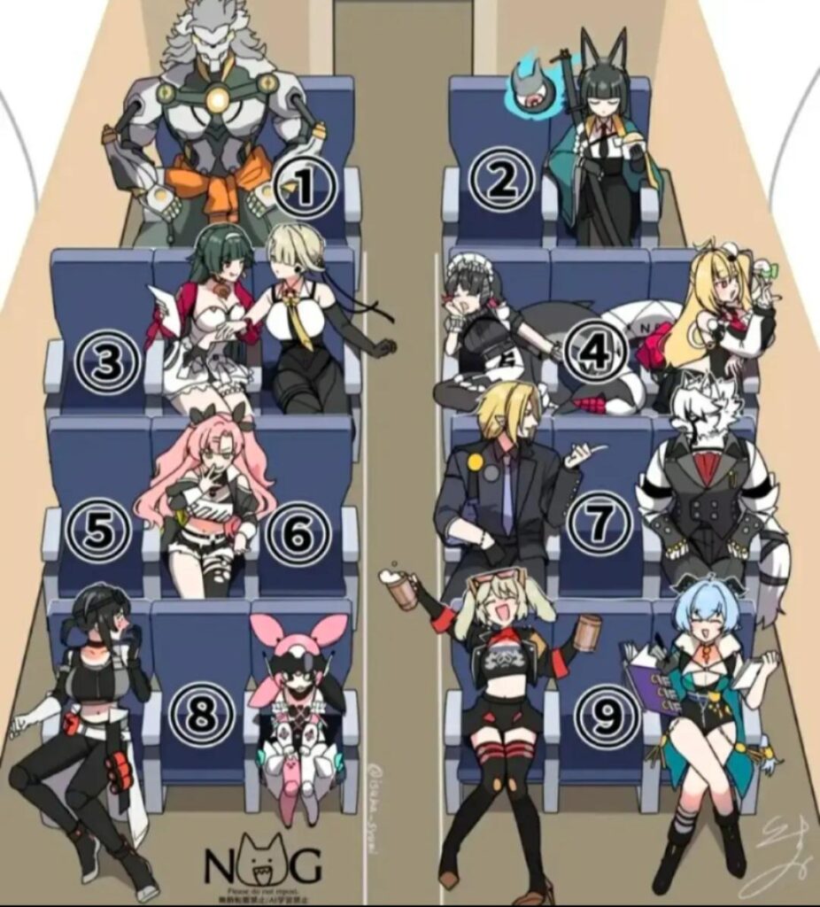 どこに座りますか？