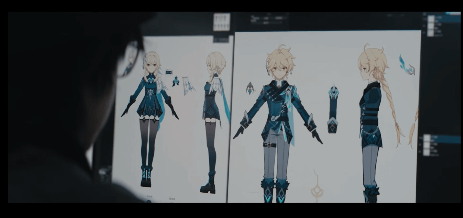 旅行者の寒冷地用服装のコンセプト アート