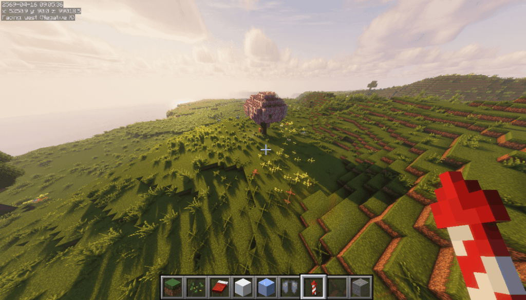 1ブロック幅のチェリーグローブバイオームはマトリックスの文字通りの不具合ですか? (再アップロード)