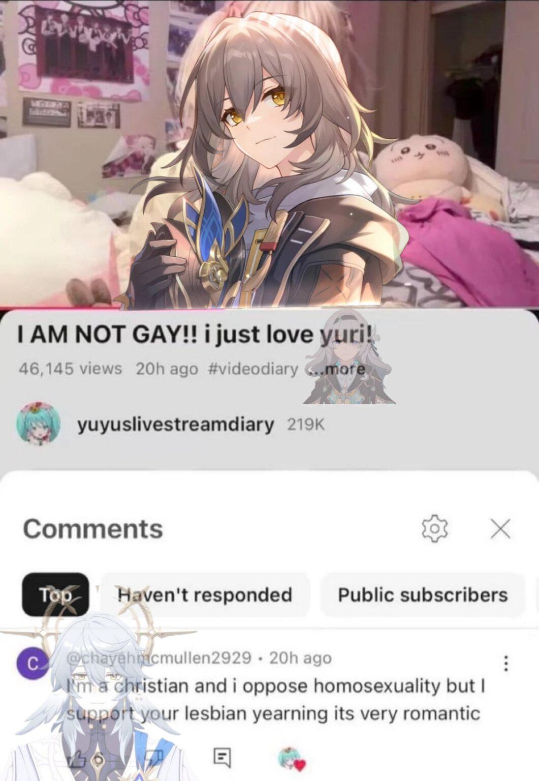 彼女は誰もだましているわけではありません。