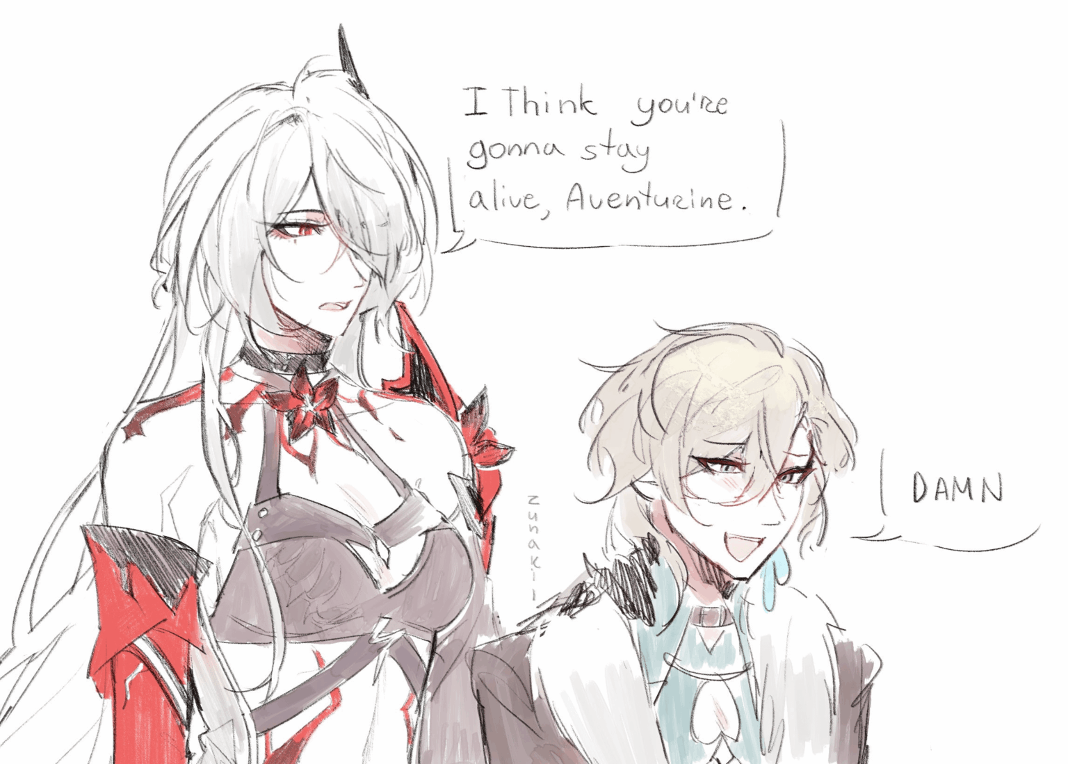 twitter の @zunaki_ へのクレジット