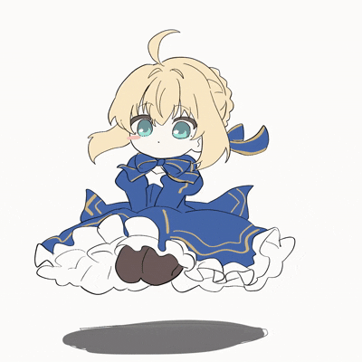 HSRのちびセイバーGIF。 💙✨