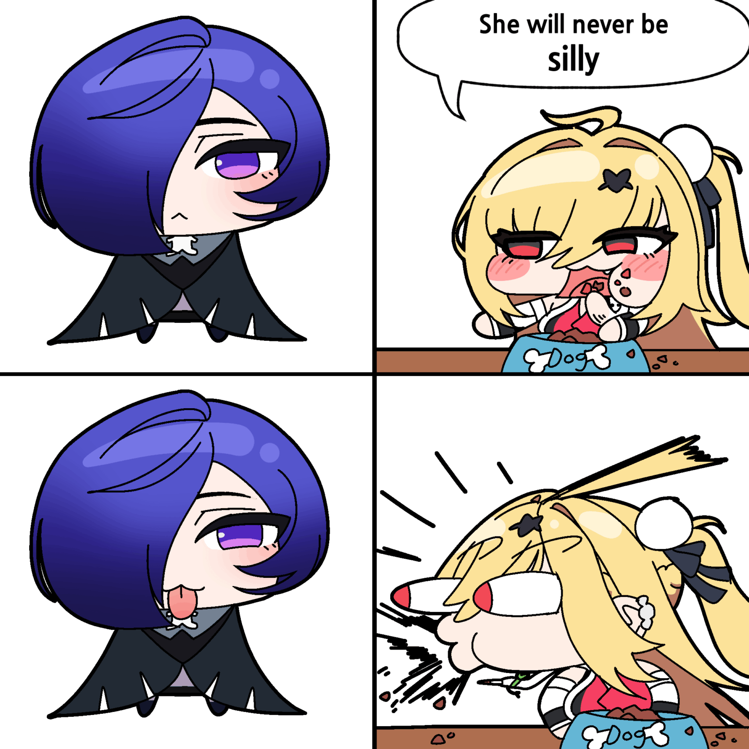 彼女は決して愚かなことはしないだろう