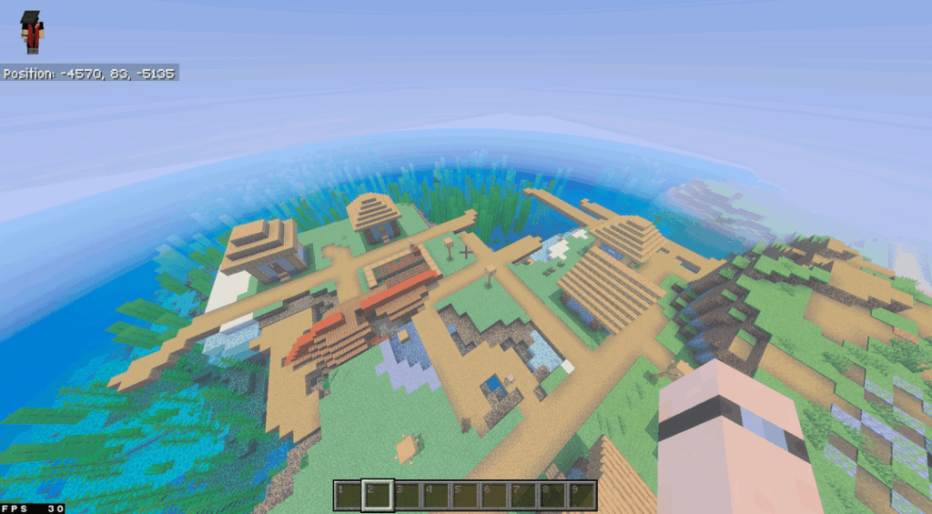 村の下に空洞がある村に難破船が出現する