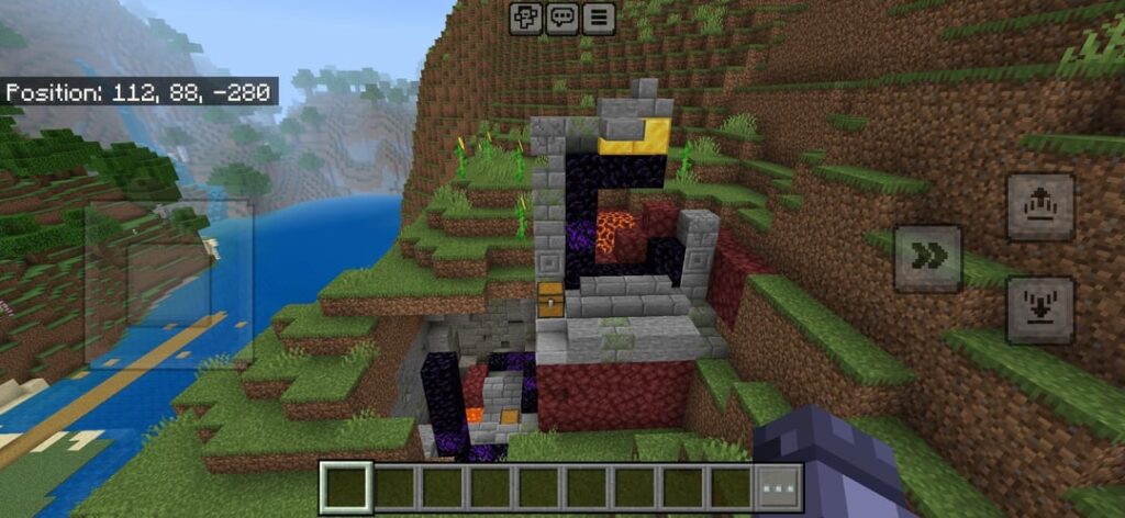 ダブル廃墟のポータル！グリッチシード！ (Bedrock 26.13 でのみ動作します)