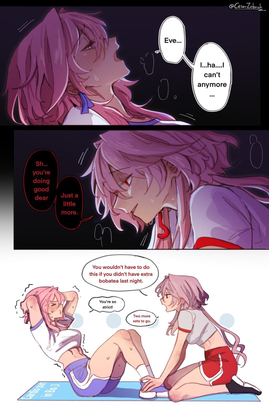 毎晩と 3 月 7 日 (@CesarZebrah 著)