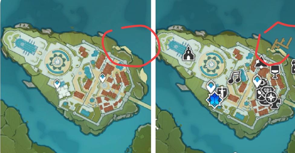 ああ、彼らはモントシュタット市の地図に波止場を追加しました