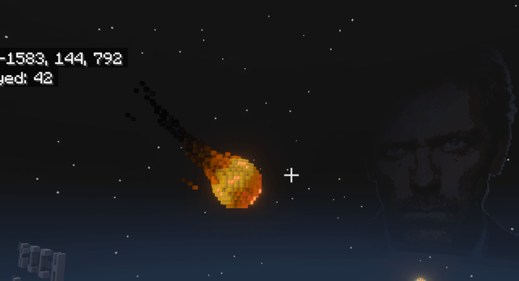 隕石を作りました