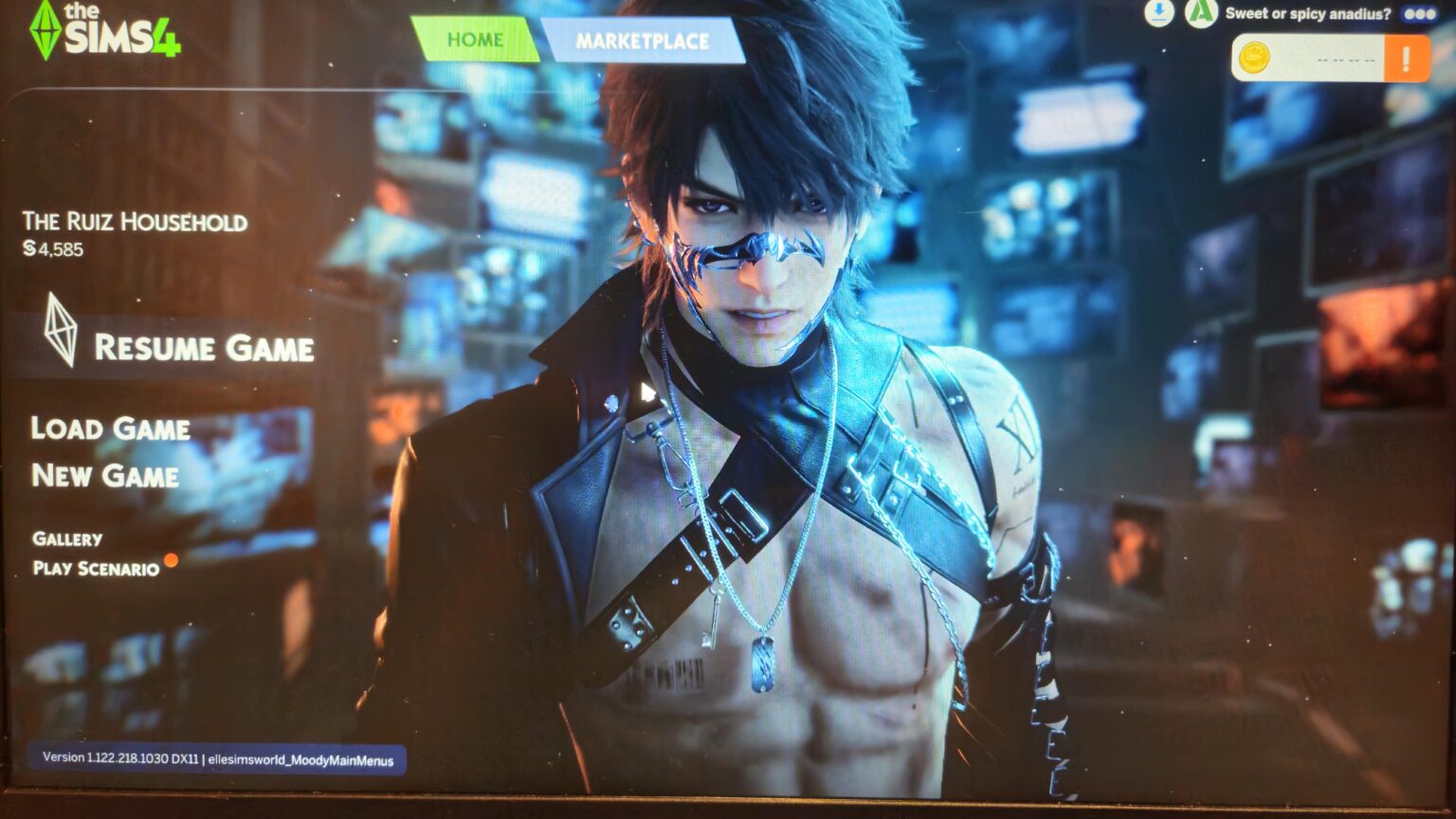 皆さん…彼は私のザ・シムズ 4 メニューにそれを入れてくれました