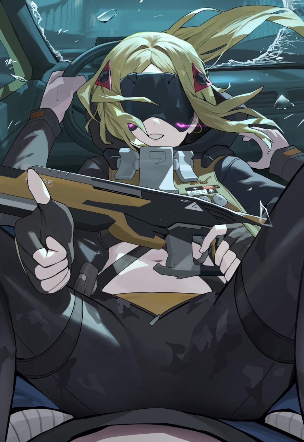 「あなたが運転してください、私は撃ちます！」 (@hood_x_art)