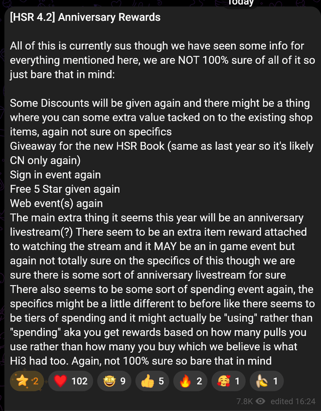 アニバーサリーリワード情報（Sakura Haven経由）