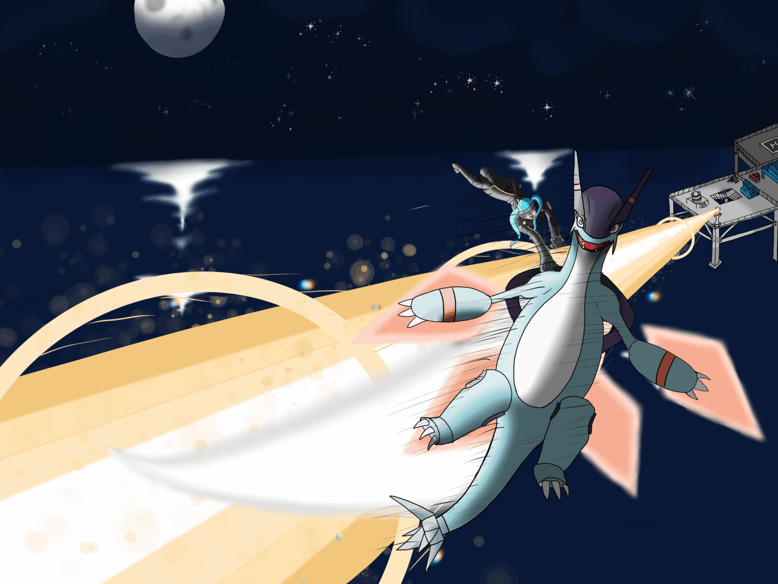 ジェトラゴンをウォーリー・ウェストのポーズで描いてみた