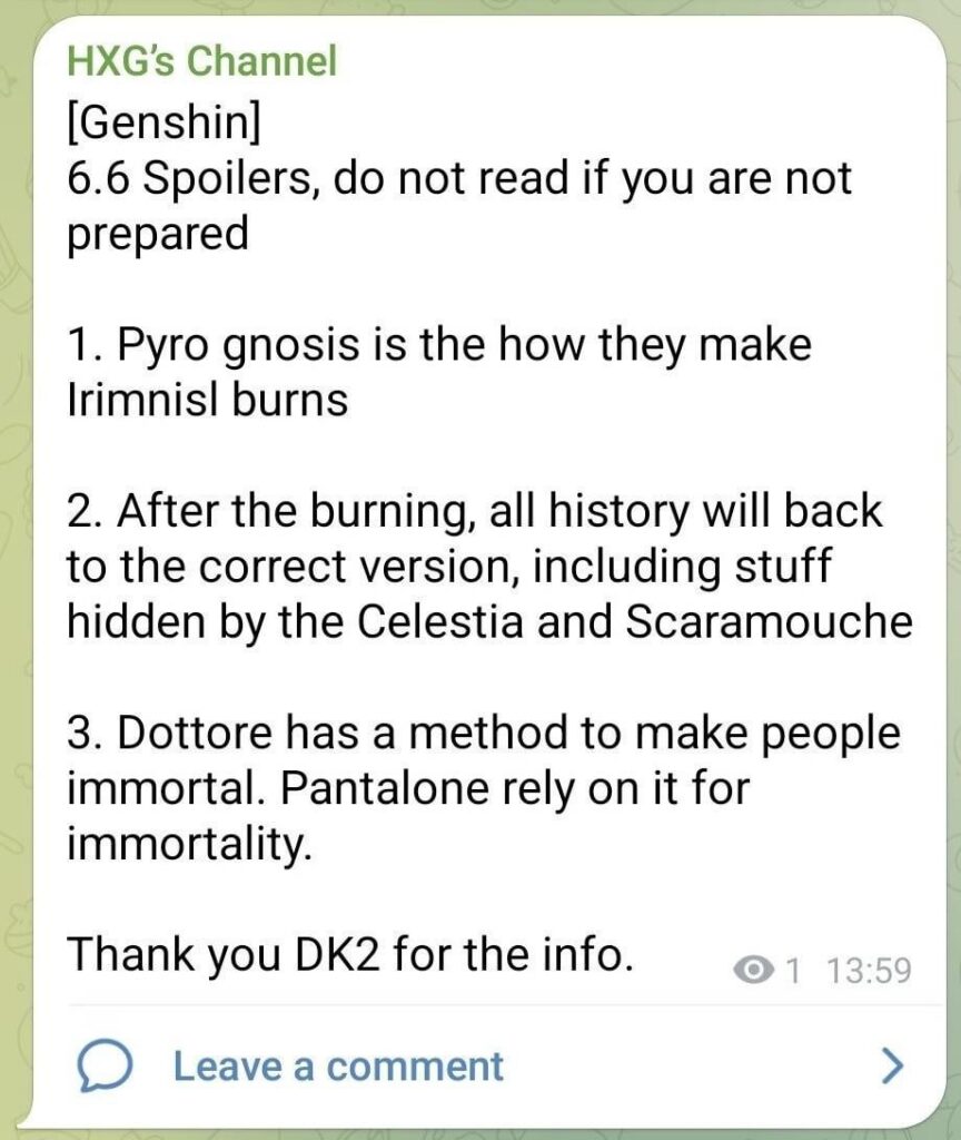 6.6 DK2、HXG による主要なストーリーのネタバレ